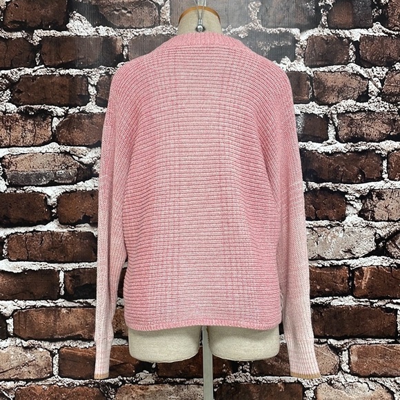 Splendid Collection Pullover Sweater Knit Ombre Pink Size Large L - Picture 10 of 14